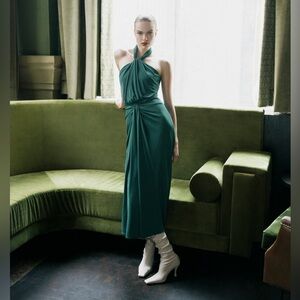 Cinq a Sept green dress